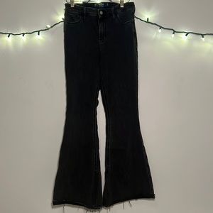 Black flared Hollister jeans